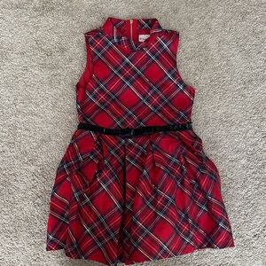 American Girl PERFECT FOR CHRISTMAS 🎄 Red Plaid Kids Dress with Black Belt